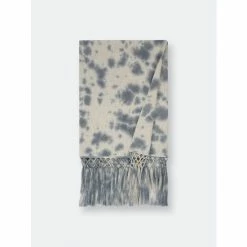 Shiraleah Aria Tie Dye Throw, Grey Blankets & Throws