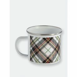 Shiraleah Tartan Enamel Mug Drinkware Multi
