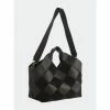 Shiraleah Ellie Woven Tote, Black Handbags
