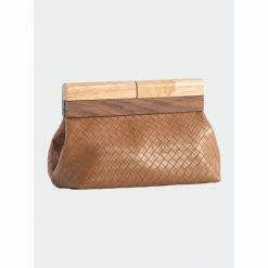 Shiraleah Frankie Clutch, Toast Handbags