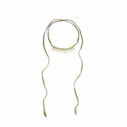 Shiraleah Phoebe Lariat Necklace - Brown Necklaces