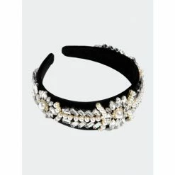 Shiraleah Embellished Headband, Black Hair