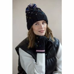 Shiraleah Lisle Touchscreen Gloves Accessories Black