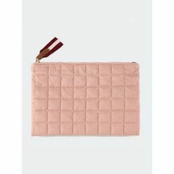 Shiraleah Ezra Large Zip Pouch, Blush Wallets
