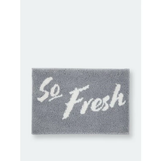Shiraleah "So Fresh" Bath Mat Rugs & Mats Grey 1 Shiraleah "So Fresh" Bath Mat Rugs & Mats Grey