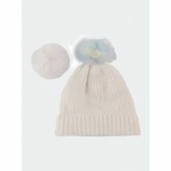 Shiraleah Pick-A-Pom Hat, Ivory Hats & Scarves