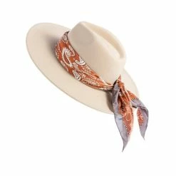 Shiraleah Clyde Hat With Interchangeable Trim, Cream Hats & Scarves