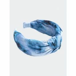 Shiraleah Knotted Tie Dye Headband, Blue Hair