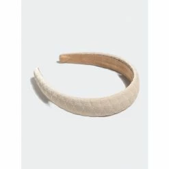 Shiraleah Quilted Faux Leather Headband, Ivory Hair