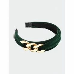 Shiraleah Chain Detail Headband, Green Hair