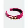 Shiraleah Chain Detail Headband, Pink Hair