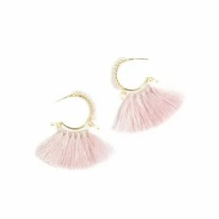 Shiraleah Palma Hoop Earrings, Blush