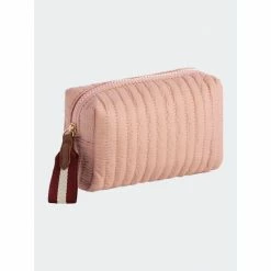 Shiraleah Ezra Small Boxy Cosmetic Pouch, Blush Handbags