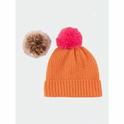 Shiraleah Pick A Pom Hat - Orange Hats & Scarves