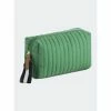 Shiraleah Ezra Small Boxy Cosmetic Pouch, Green Wallets
