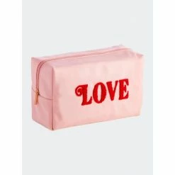Shiraleah Cara "Love" Cosmetic Pouch Wallets Blush