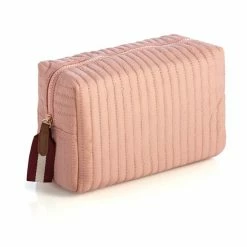 Shiraleah Ezra Large Boxy Cosmetic Pouch, Blush Wallets