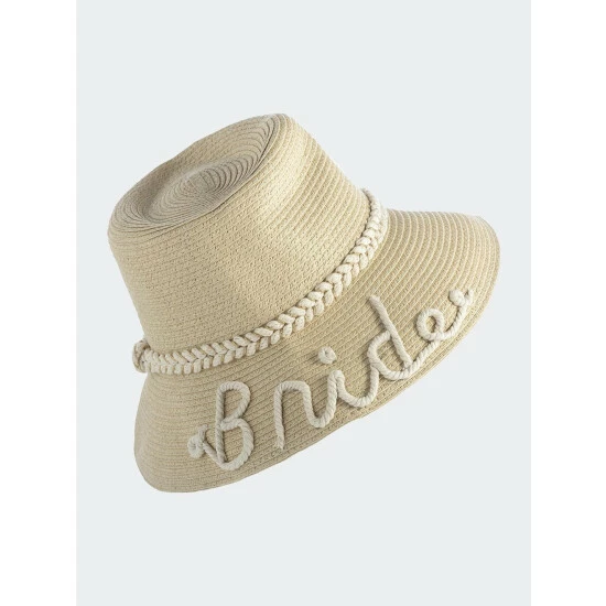 Shiraleah "Bride" Bucket Hat Hats & Scarves Natural Shiraleah "Bride" Bucket Hat Hats & Scarves Natural -Shiraleah Shop unnamed file 1497