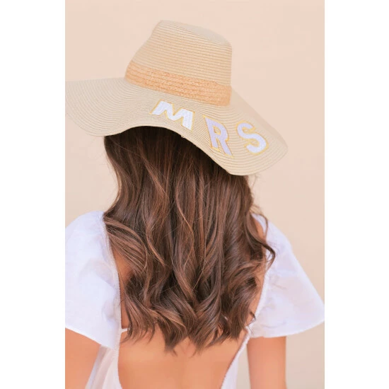 Shiraleah "Mrs" Hat Hats & Scarves Natural Shiraleah "Mrs" Hat Hats & Scarves Natural -Shiraleah Shop unnamed file 1512