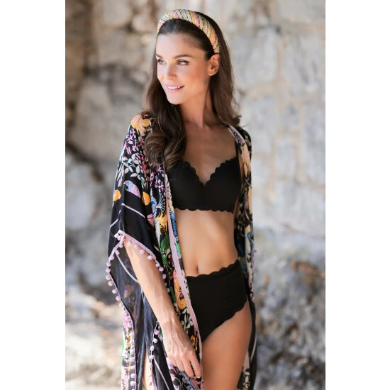 Shiraleah Maeve Kimono Cover-Up Swimwear Multi 5 Shiraleah Maeve Kimono Cover-Up Swimwear Multi - Image 5