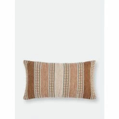 Shiraleah Haven 24" X 14" Striped Pillow Decorative Pillows Ginger