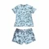 Shiraleah Jamie Tie Dye T-Shirt And Shorts Set, Grey Clothing