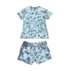 Shiraleah Jamie Tie Dye T-Shirt And Shorts Set, Grey Clothing