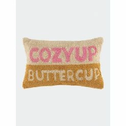 Shiraleah "Cozy Up Buttercup" Pillow Decorative Pillows Multi