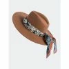 Shiraleah Clyde Hat With Interchangeable Trim, Mocha Hats & Scarves
