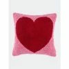 Shiraleah "Celebration" Heart Pillow Decorative Pillows Pink
