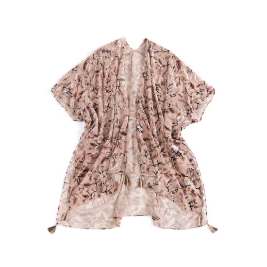 Shiraleah Ezra Kimono Cover-Up Swimwear Rose 1 Shiraleah Ezra Kimono Cover-Up Swimwear Rose