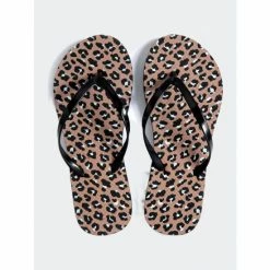 Shiraleah Leopard Tote And Flip-Flop Set Accessories Multi -Shiraleah Shop unnamed file 180