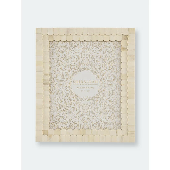 Shiraleah Mansour Scalloped 8" X 10" Gallery Frame Decorative Accents Ivory Shiraleah Mansour Scalloped 8" X 10" Gallery Frame Decorative Accents Ivory -Shiraleah Shop unnamed file 1801