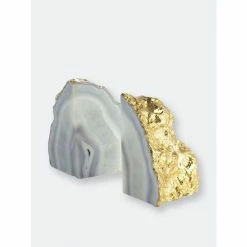 Shiraleah Agate Bookends Decorative Accents Default Title