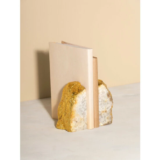 Shiraleah Agate Bookends Decorative Accents Default Title 2 Shiraleah Agate Bookends Decorative Accents Default Title - Image 2