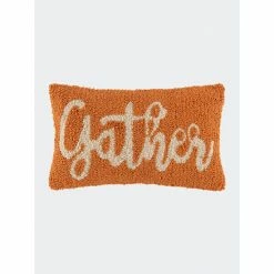 Shiraleah "Gather" Pillow Decorative Pillows Rust