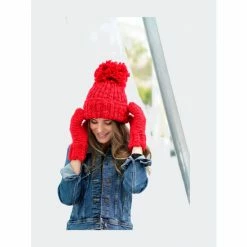 Shiraleah Joy Hat And Mitten Set Accessories Red -Shiraleah Shop unnamed file 1869