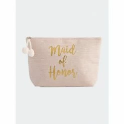 Shiraleah Maid Of Honor Zip Pouch, Blush Wallets