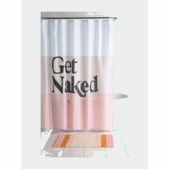 Shiraleah "Get Naked" Shower Curtain - Blush Bath Accessories -Shiraleah Shop unnamed file 1908