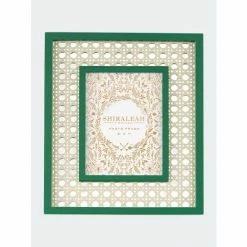 Shiraleah Celebration Lattice 5" X 7" Picture Frame, Green Art