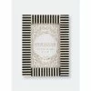 Shiraleah Paris Striped 4" X 6" Picture Frame Decorative Accents Black
