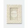 Shiraleah Ariston Woven 4" X 6" Picture Frame Decorative Accents Ivory