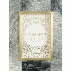 Shiraleah Mansour Marbelized 4X6 Picture Frame Decorative Accents Grey