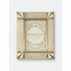 Shiraleah Ariston Corner Detail 4" X 6" Picture Frame Decorative Accents Ivory