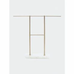 Shiraleah Double Bar Jewelry Stand Decor Gold