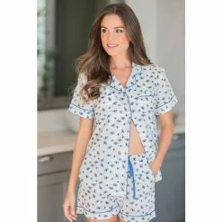 Shiraleah Nazar Pajama Set - White Sleepwear 3 Shiraleah Nazar Pajama Set - White Sleepwear -Shiraleah Shop unnamed file 2006