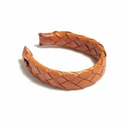 Shiraleah Woven Faux Leather Headband, Saddle Hair