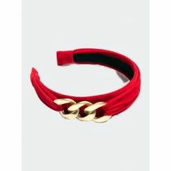 Shiraleah Chain Detail Headband, Red Hair