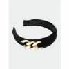 Shiraleah Chain Detail Headband, Black Hair