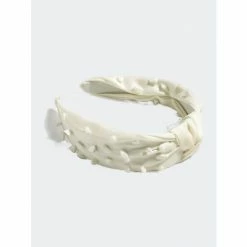 Shiraleah Knotted Stone Embellished Headband, Ivory Hair